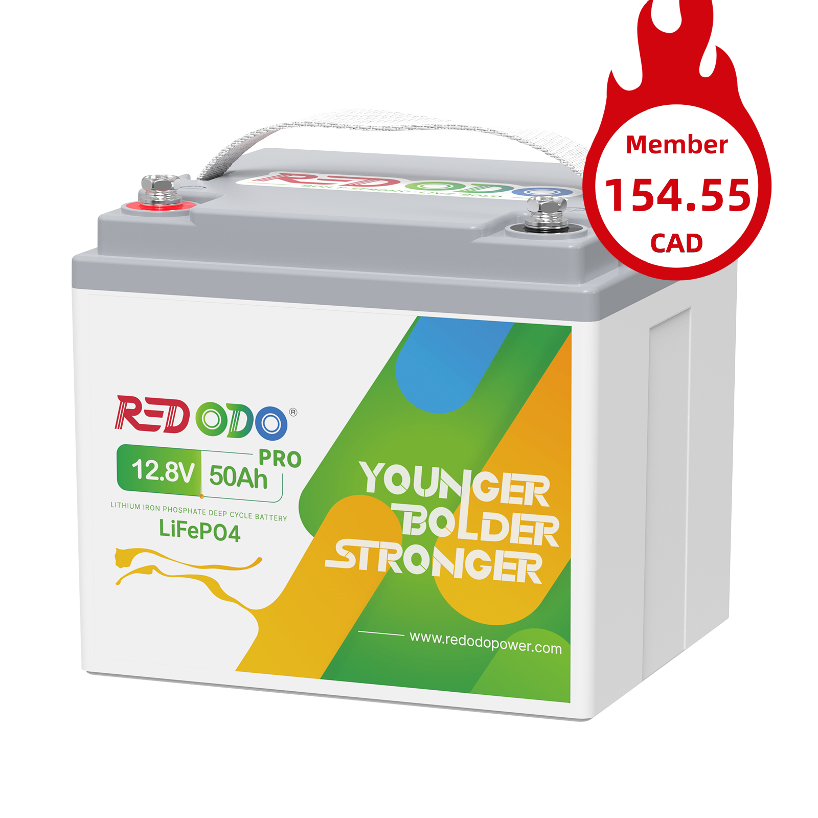 Redodo 12V 50Ah pro Lithium LiFePO4 Battery Redodo CA