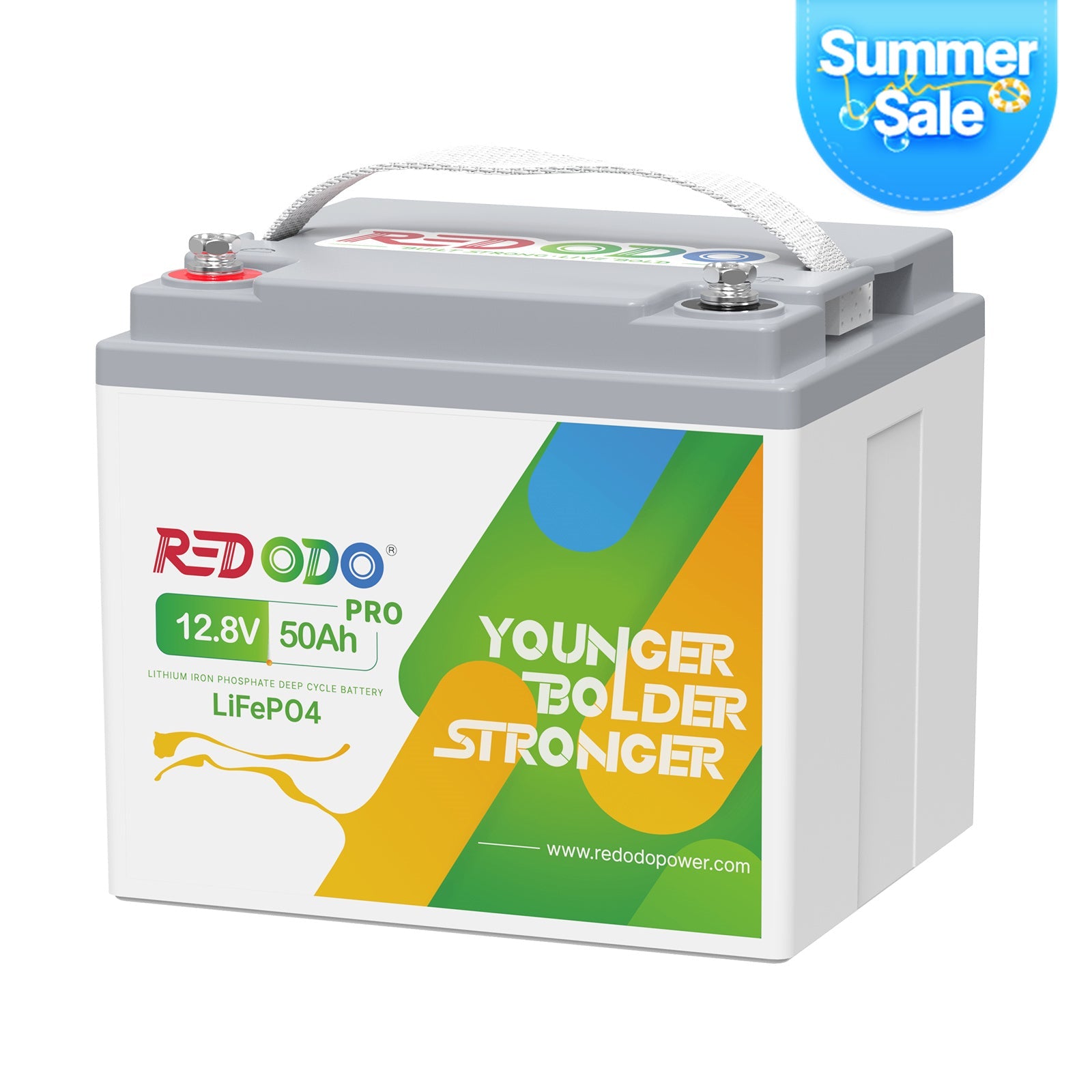 Redodo 12V 50Ah Lithium Battery | For Portable Solar Power Stations, Camping, RV, Trolling Motor Redodo CA
