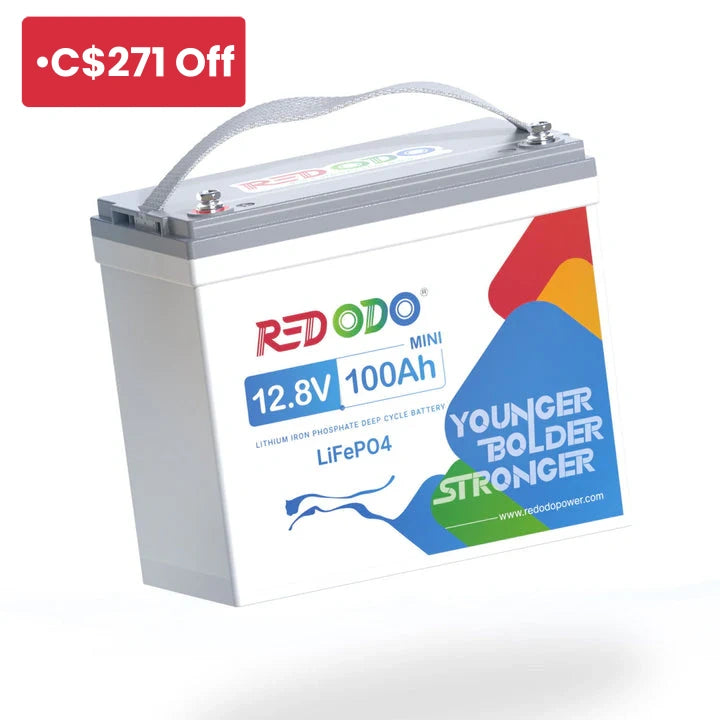 [$298.99 Limited Offer] Redodo 12V 100Ah Mini Lithium Battery