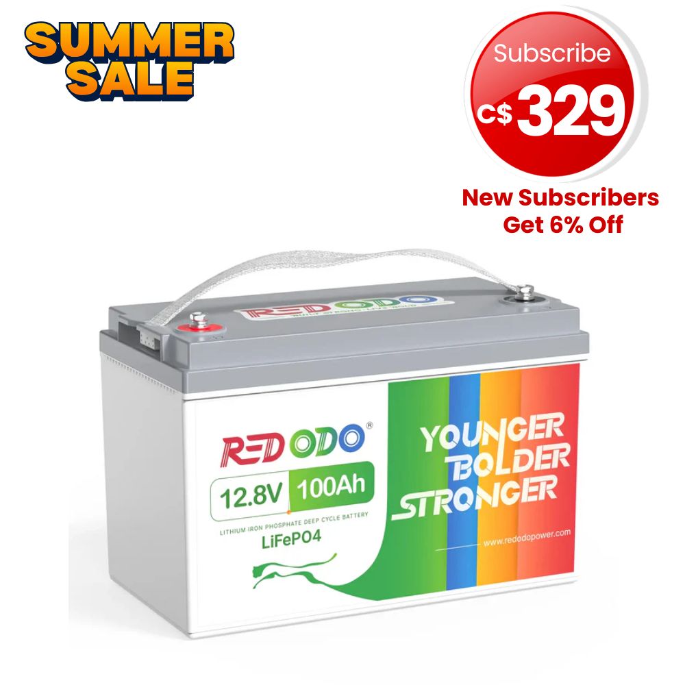 🔥[SALE] Redodo 12V 100Ah LiFePO4 Lithium Battery | Best Budget | For RV, Solar, Trolling Motor