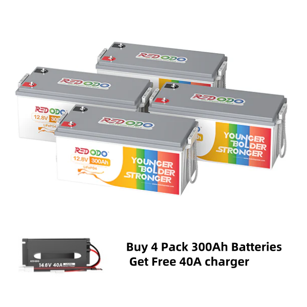 ⚡[C$791 after Sign-Up]  Redodo 12V 300Ah Lithium Battery | Replaces 6*12V 100Ah AGM Batteries | For RV, Marine, Solar Redodo CA