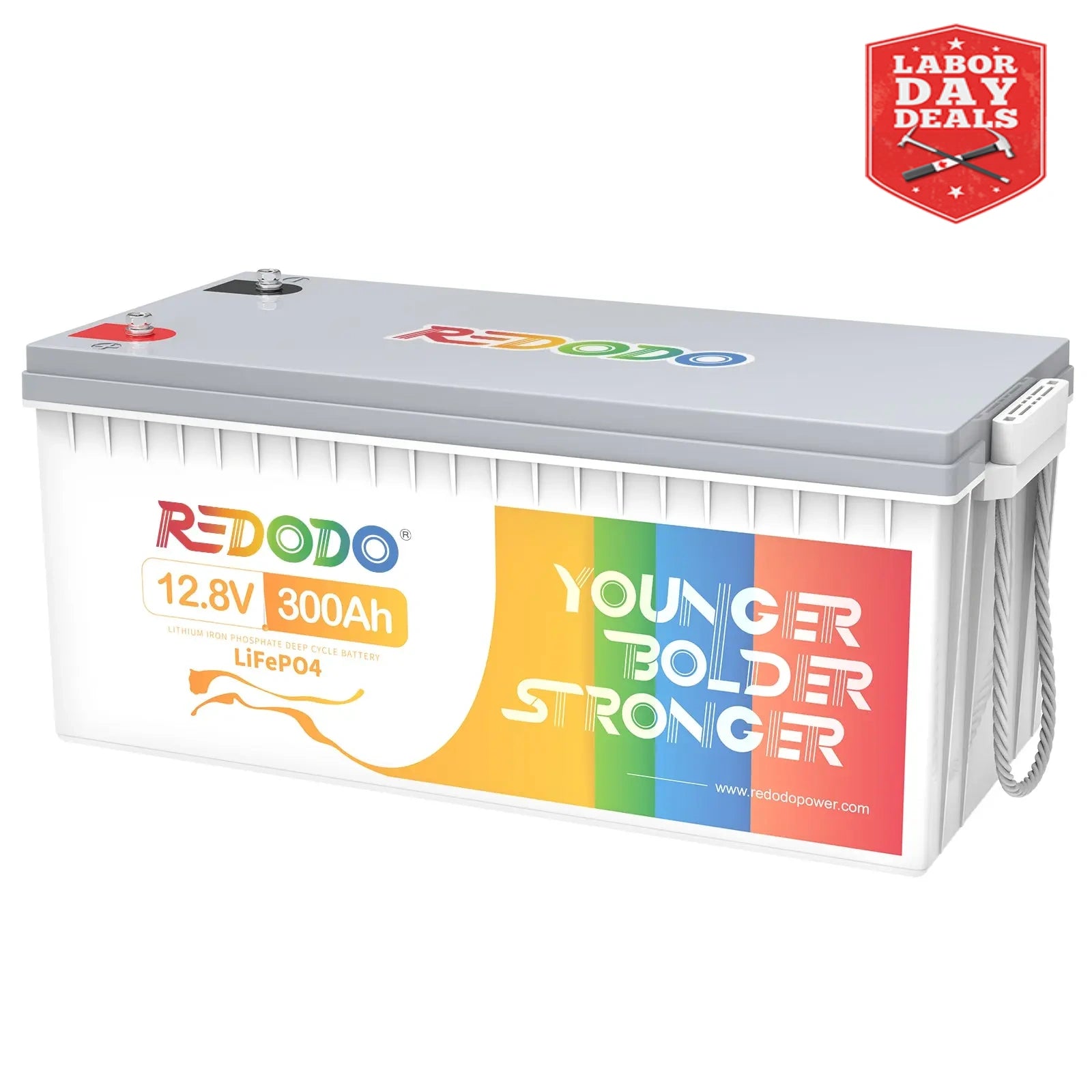 Redodo 12V 300Ah Lithium Battery | Replaces 6*12V 100Ah AGM Batteries | For RV, Marine, Solar Redodo CA