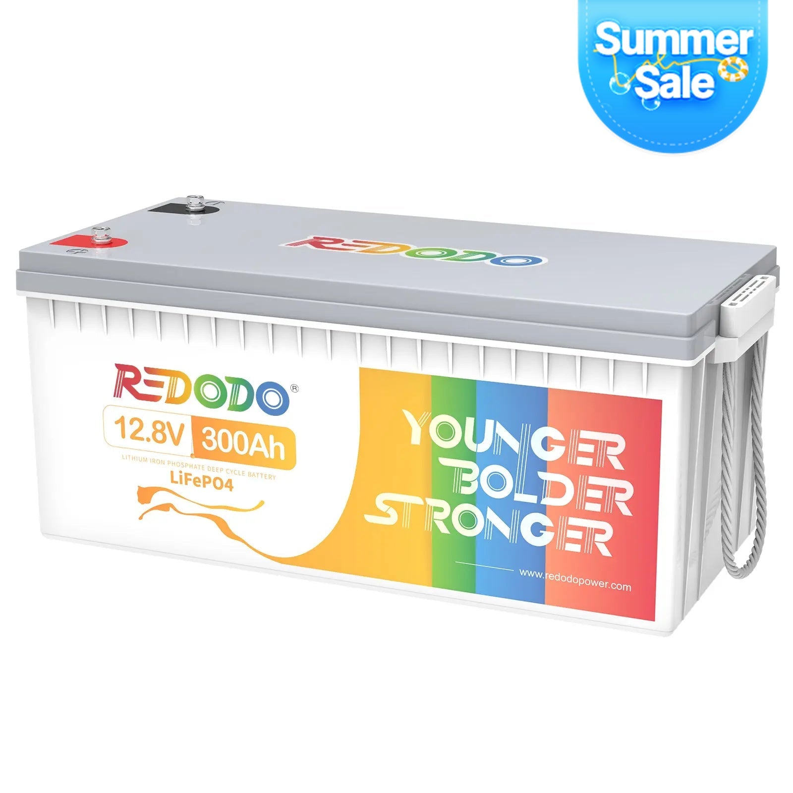 Redodo 12V 300Ah Lithium Battery | Replaces 6*12V 100Ah AGM Batteries | For RV, Marine, Solar Redodo CA