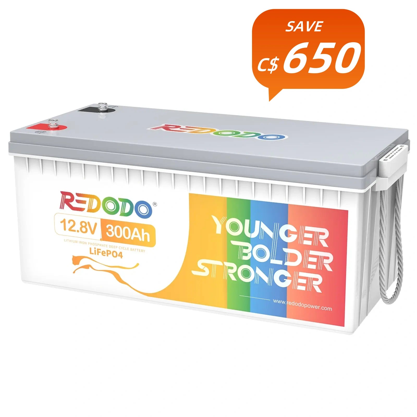 ⚡[C$839.99 Limited Offer] Redodo 12V 300Ah Lithium Battery | Longer Lasting, Replaces 6*12V 100Ah AGM Batteries Redodo CA