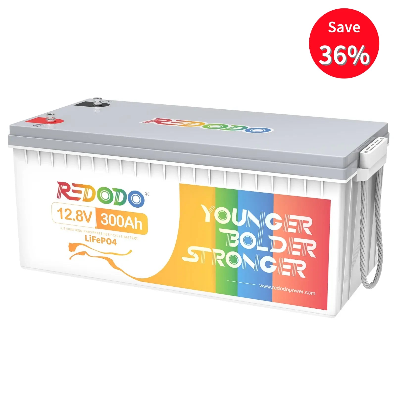 🔥【Limited-Time Price C$911.99】Redodo 12V 300Ah Lithium LiFePO4 Battery | 3.84kWh & 2.56kW Redodo CA