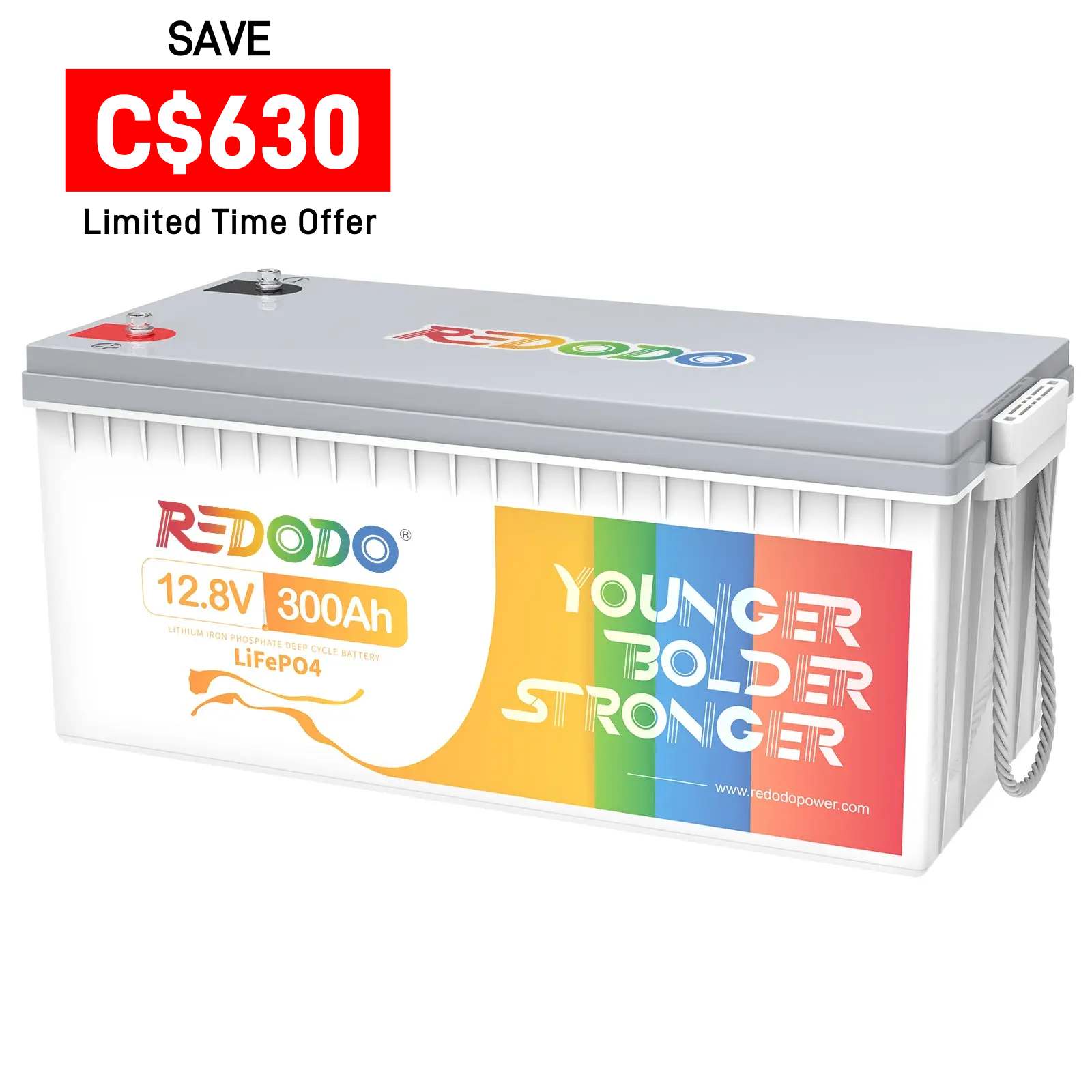 ⚡[Pre-sale] Redodo 12V 300Ah Lithium Battery | Replaces 6*12V 100Ah AGM Batteries | For RV, Marine, Solar Redodo CA
