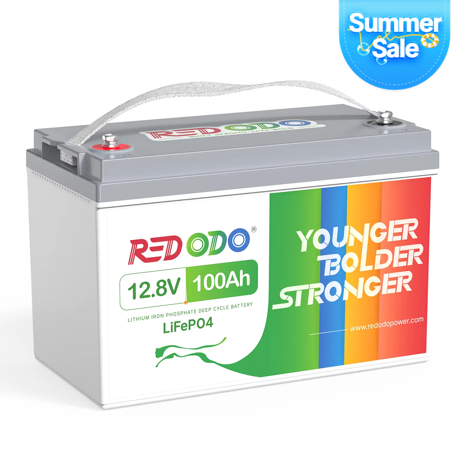 Redodo 12V 100Ah Deep Cycle LiFePO4 Lithium Battery | RV, Solar, Marine Battery | Best Budget