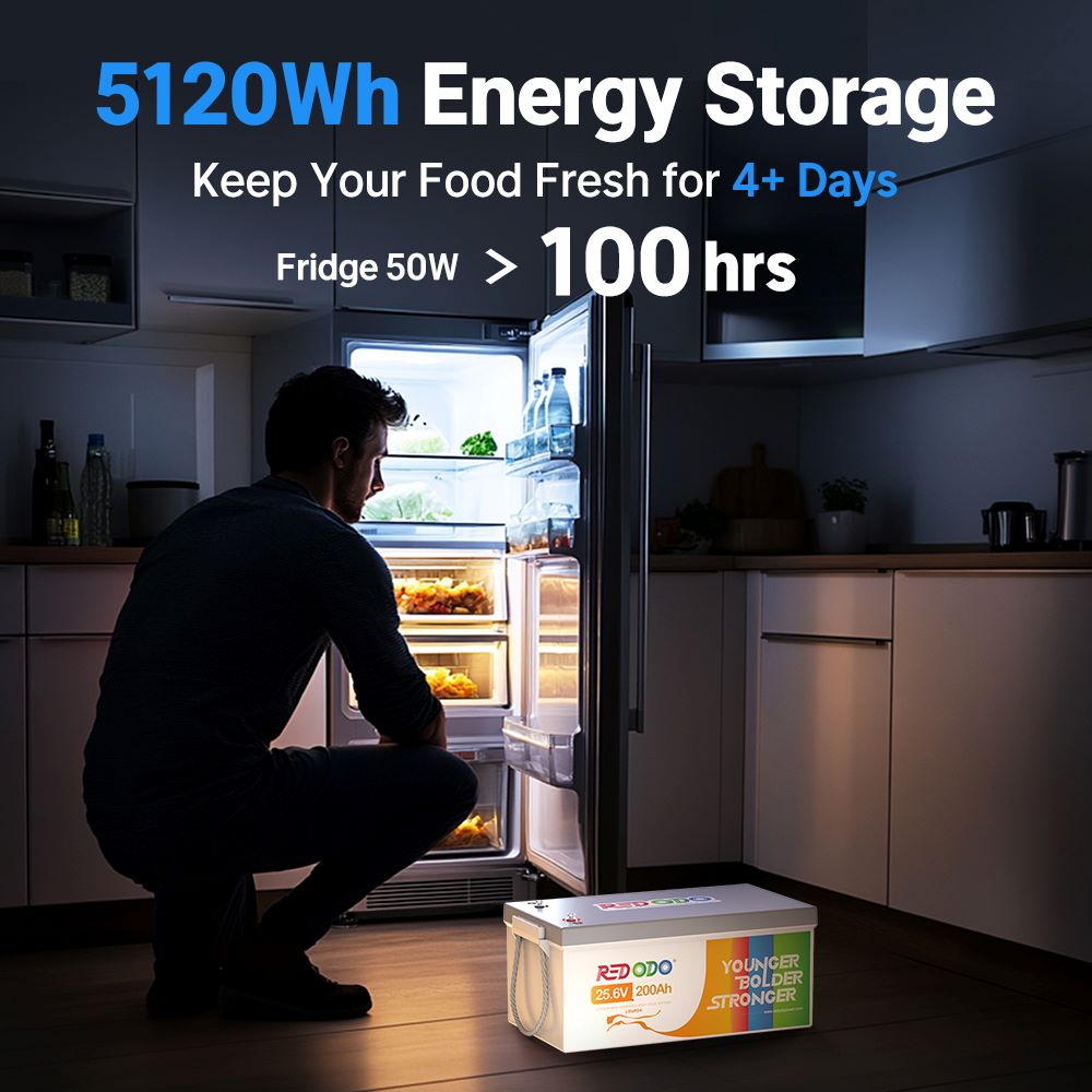 Redodo 24V 200Ah LiFePO4 Lithium Battery | 5120Wh & 5120W Perfect For Solar System, Boats, RV Redodo CA