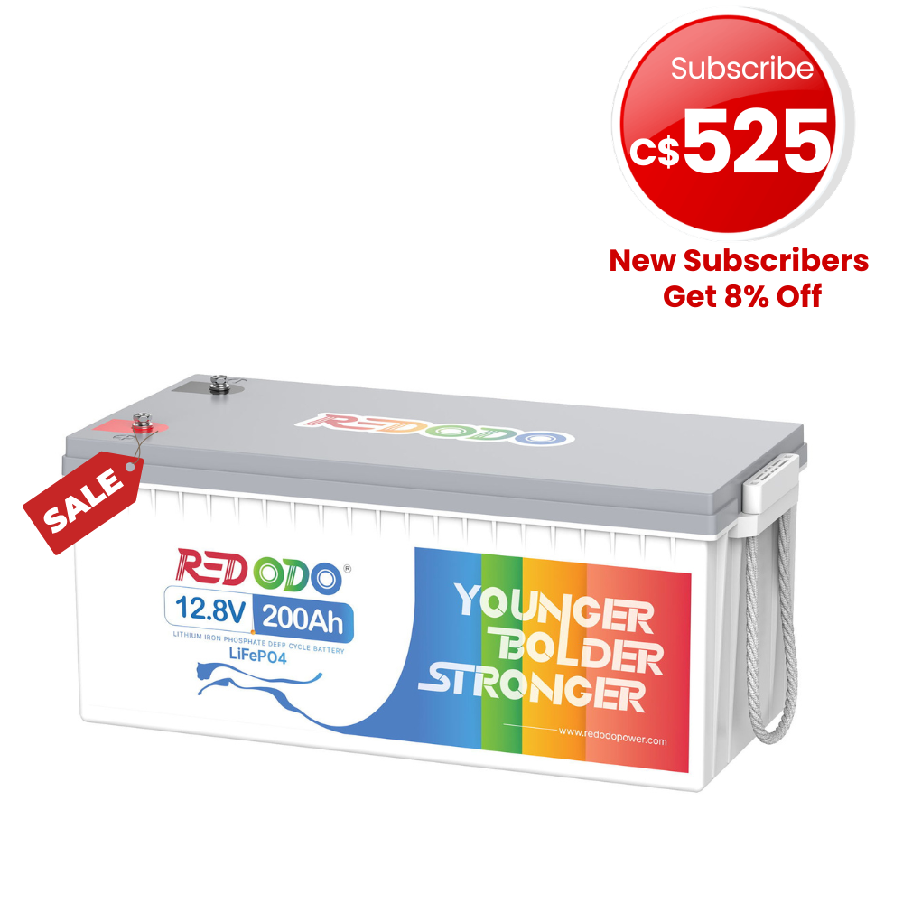 🔥【Extended Deal】 Redodo 12V 200Ah Lithium LiFePO4 Battery | 1280W Load Power | For RV, Solar, Off-Grid