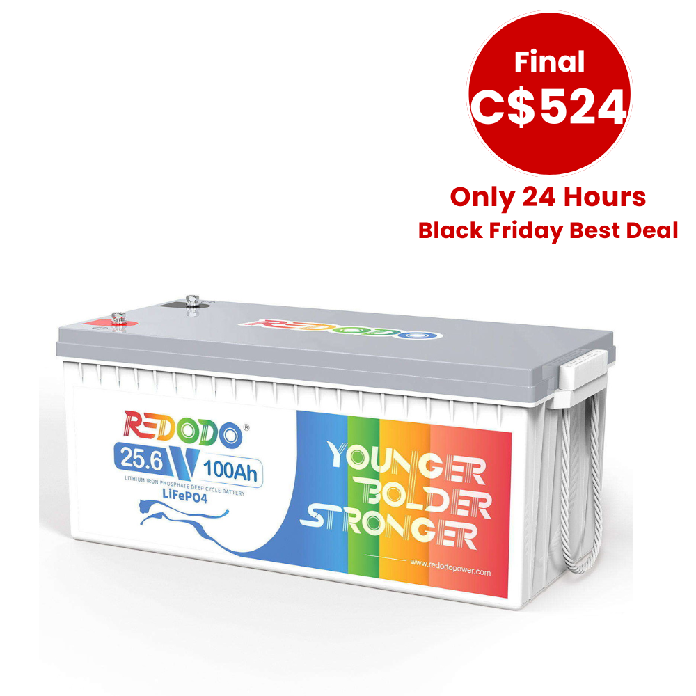 🔥【C$524 Only 24H】Redodo 24V 100Ah Lithium Battery | For RVs, Trolling Motors, Marine and Off-Grid Applications Redodo CA