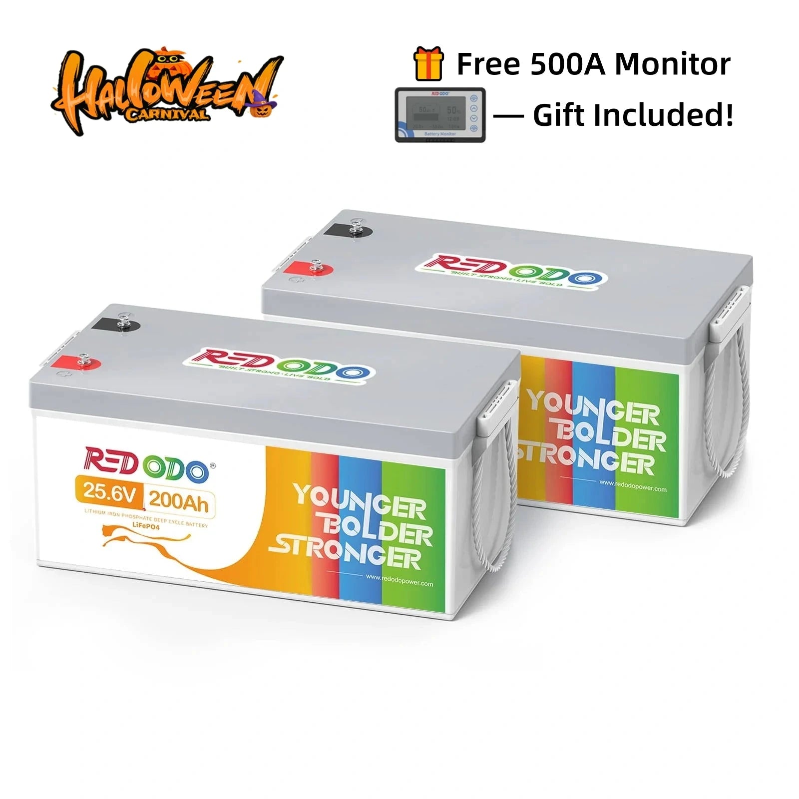 Redodo 24V 200Ah LiFePO4 Lithium Battery | 5120Wh & 5120W Perfect For Solar System, Boats, RV Redodo CA