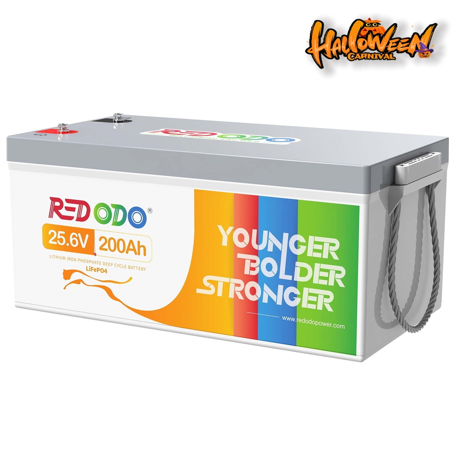Redodo 24V 200Ah LiFePO4 Lithium Battery | 5120Wh & 5120W Perfect For Solar System, Boats, RV