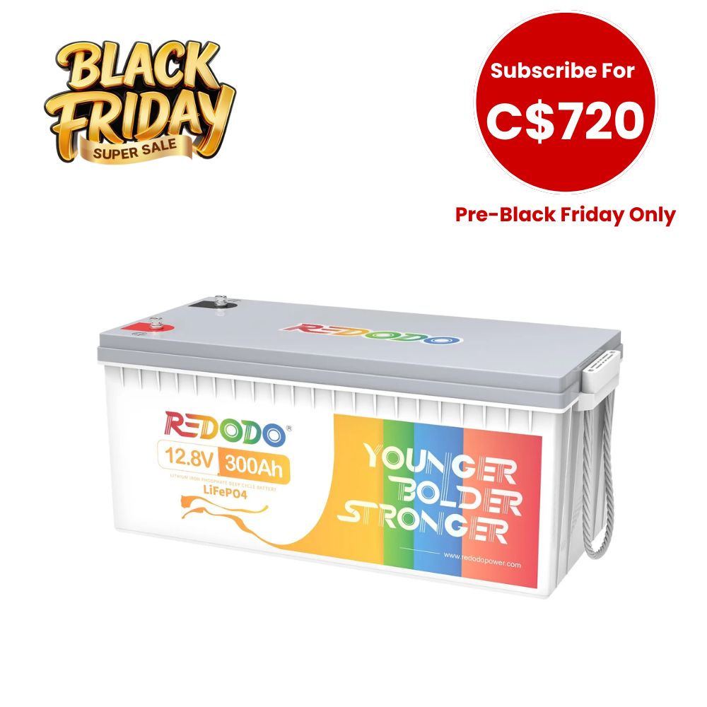 【Flash Sale- C$720 After Subscribe】Redodo 12V 300Ah Lithium Battery | Replaces 6*12V 100Ah AGM Batteries | For RV, Marine, Solar