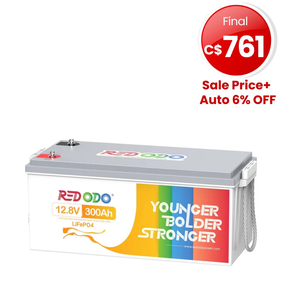 🔥【Final C$761】Redodo 12V 300Ah Lithium Battery | Replaces 6*12V 100Ah AGM Batteries | For RV, Marine, Solar