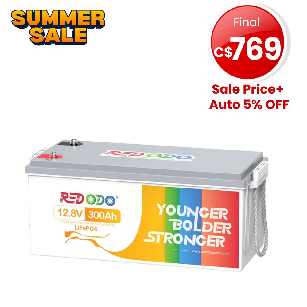 🔥【SALE] Redodo 12V 300Ah Lithium Battery | Replaces 6*12V 100Ah AGM Batteries | For RV, Marine, Solar