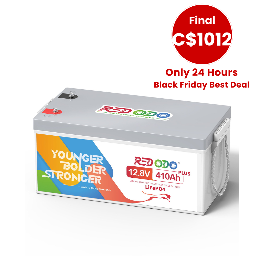 🔥【C$1012 Only 24H】Redodo 12V 410Ah Deep Cycle Lithium Battery Perfect for Home Energy Storage, RV, Marine Redodo CA