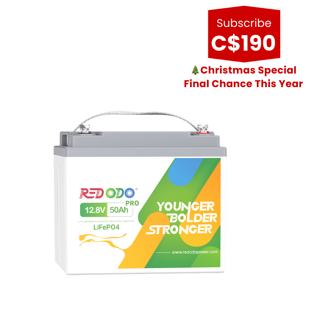 Redodo 12V 50Ah Lithium Battery | For Portable Solar Power Stations, Camping, RV, Trolling Motor Redodo CA