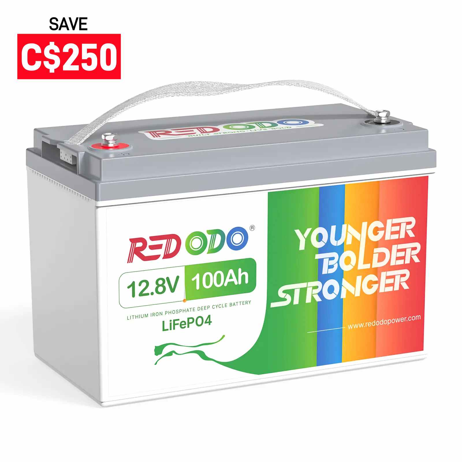 ⚡[C$276 after Sign-Up] Redodo 12V 100Ah Deep Cycle LiFePO4 Lithium Battery | RV, Solar, Marine Battery | Best Budget Redodo CA