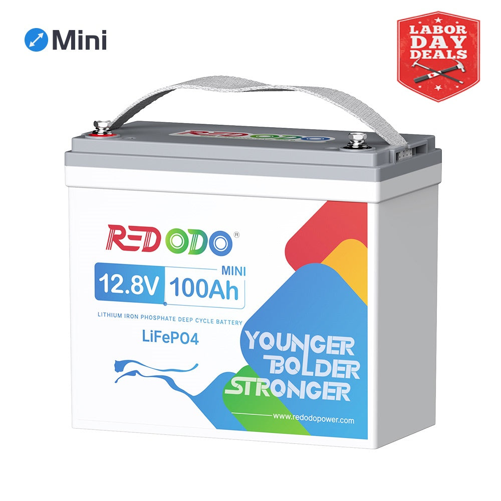 Redodo 12V 100Ah Mini Lithium Battery | Smallest Battery | Perfect for RV, Vans, Trolling motors Redodo CA