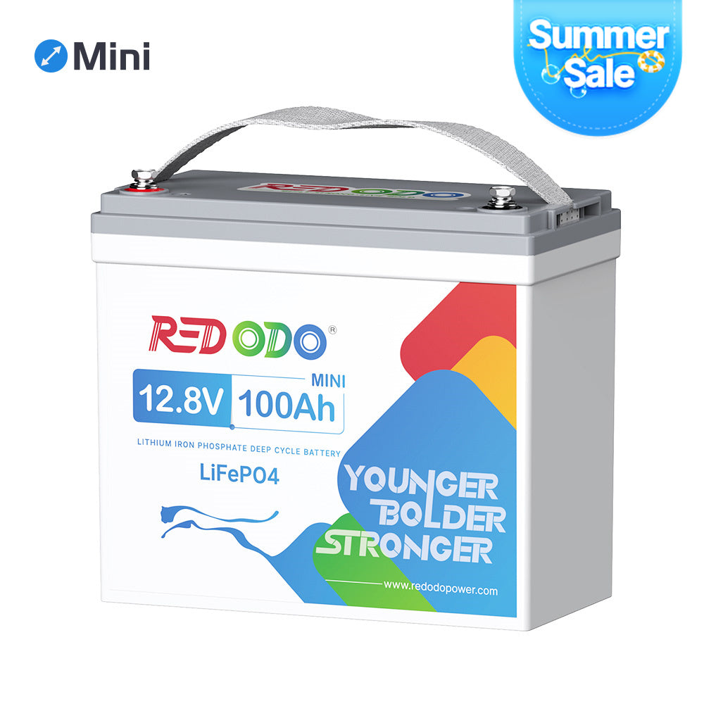 Redodo 12V 100Ah Mini Lithium Battery | Smallest Battery | Perfect for RV, Vans, Trolling motors Redodo CA