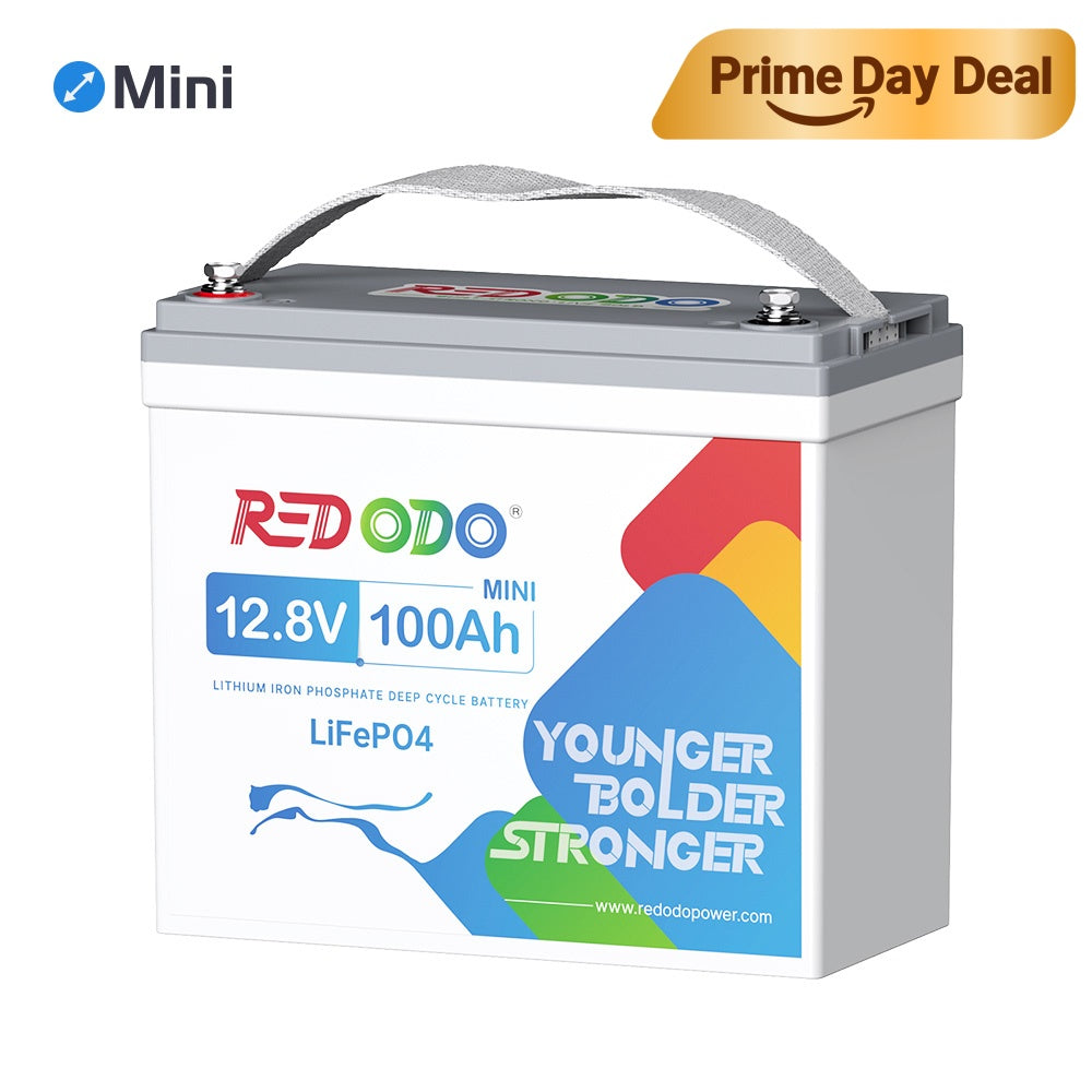 Redodo 12V 100Ah Mini Lithium Battery | Smallest Battery | Perfect for RV, Vans, Trolling motors Redodo CA