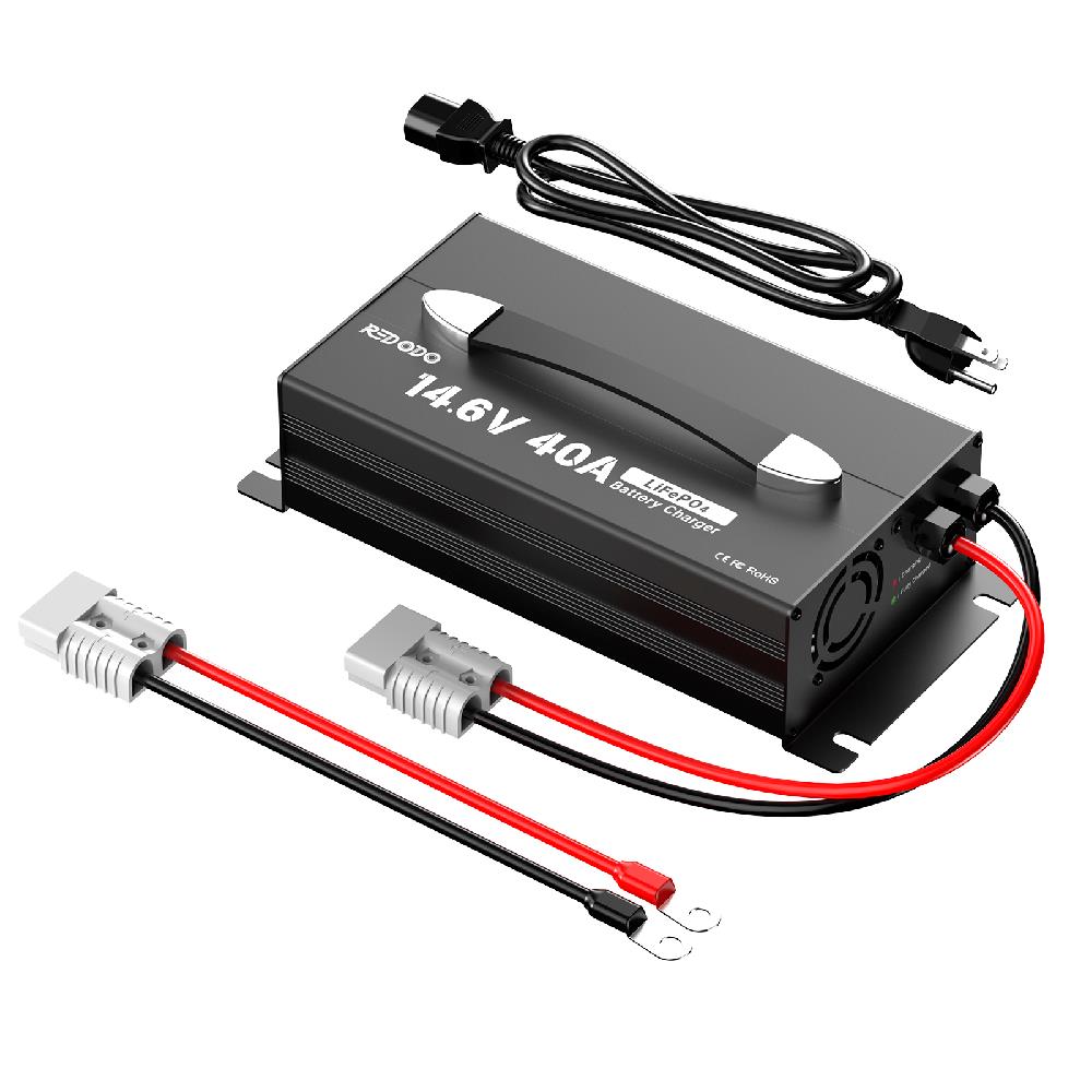 Redodo 12V(14.6V) 40A Handle Lithium Battery Charger Redodo CA
