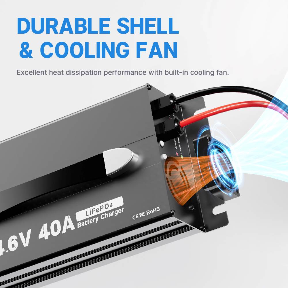 Redodo 12V(14.6V) 40A Handle Lithium Battery Charger Redodo CA