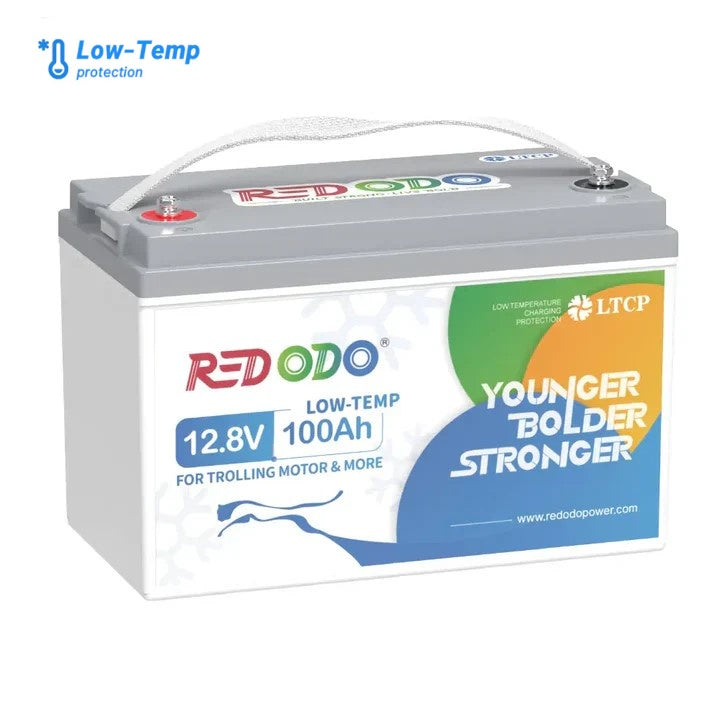 Redodo 12V 100Ah Lithium Battery for Trolling Motor with Low Temperature Protection Redodo CA