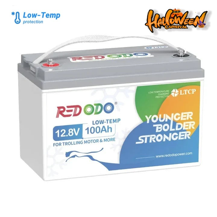 Redodo 12V 100Ah Lithium Battery for Trolling Motor with Low Temperature Protection Redodo CA