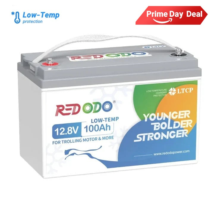 Redodo 12V 100Ah Lithium Battery for Trolling Motor with Low Temperature Protection Redodo CA