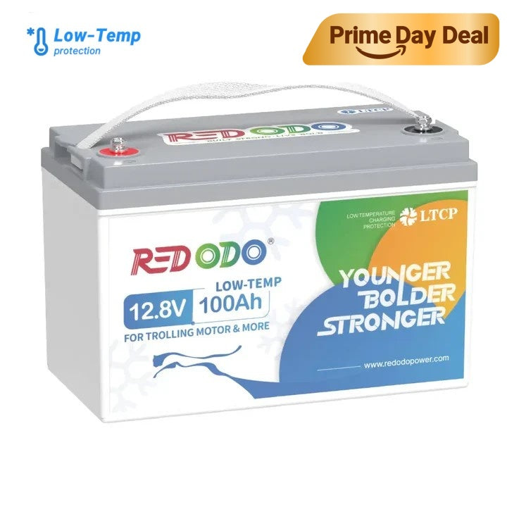 Redodo 12V 100Ah Lithium Battery for Trolling Motor with Low Temperature Protection Redodo CA