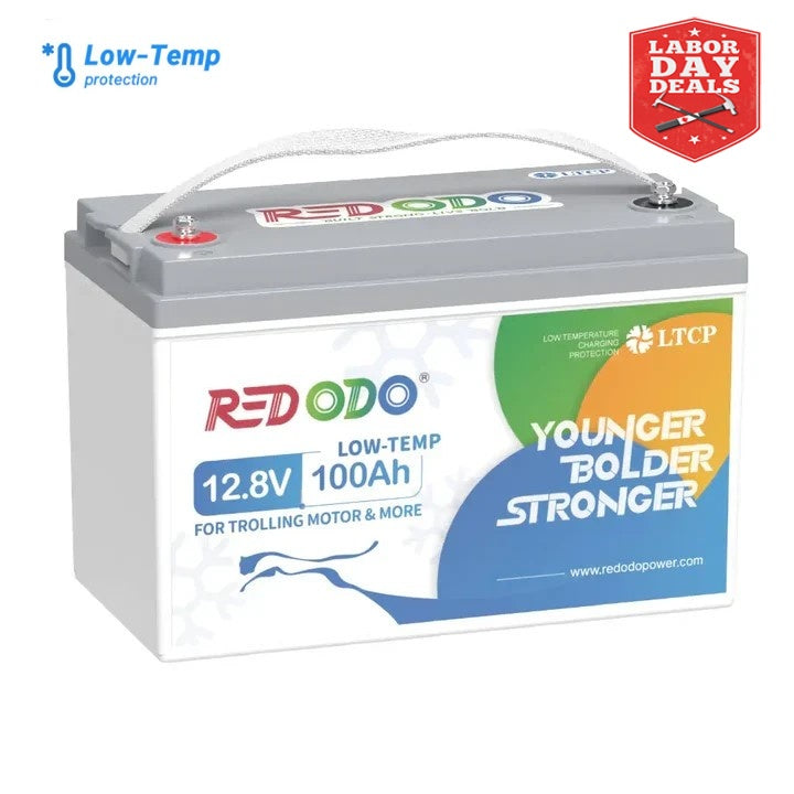 Redodo 12V 100Ah Lithium Battery for Trolling Motor with Low Temperature Protection Redodo CA