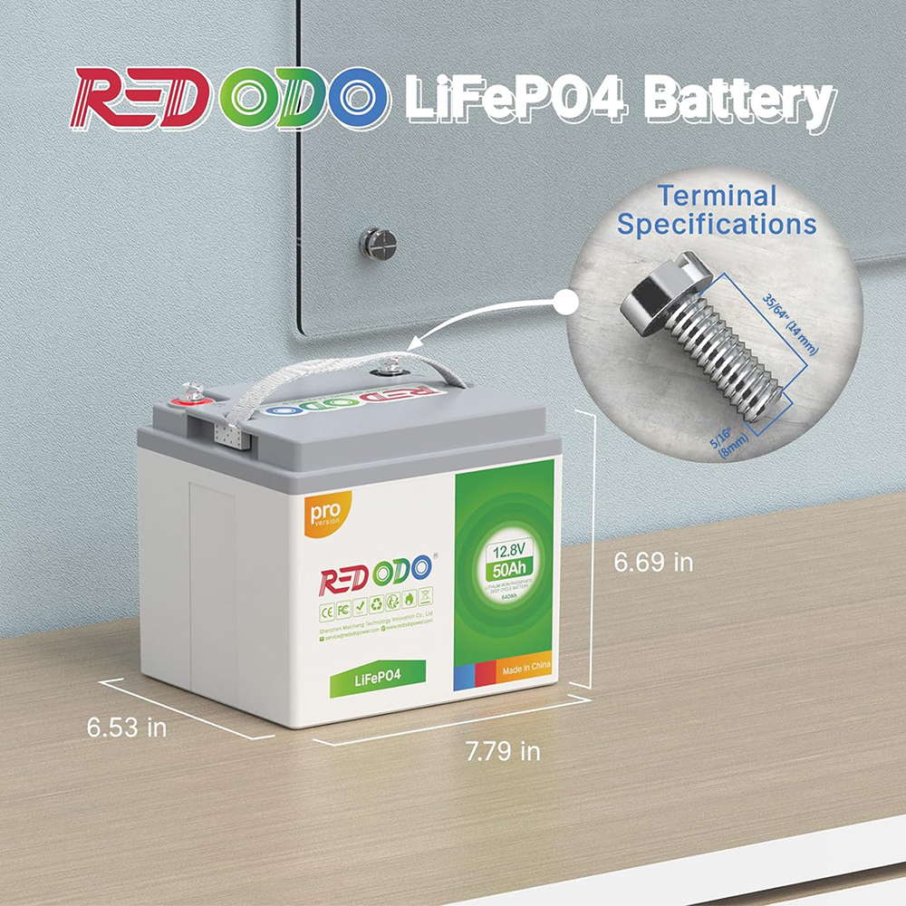 【Limited 20% Off Discount】Redodo 12V 50Ah pro Lithium LiFePO4 Battery