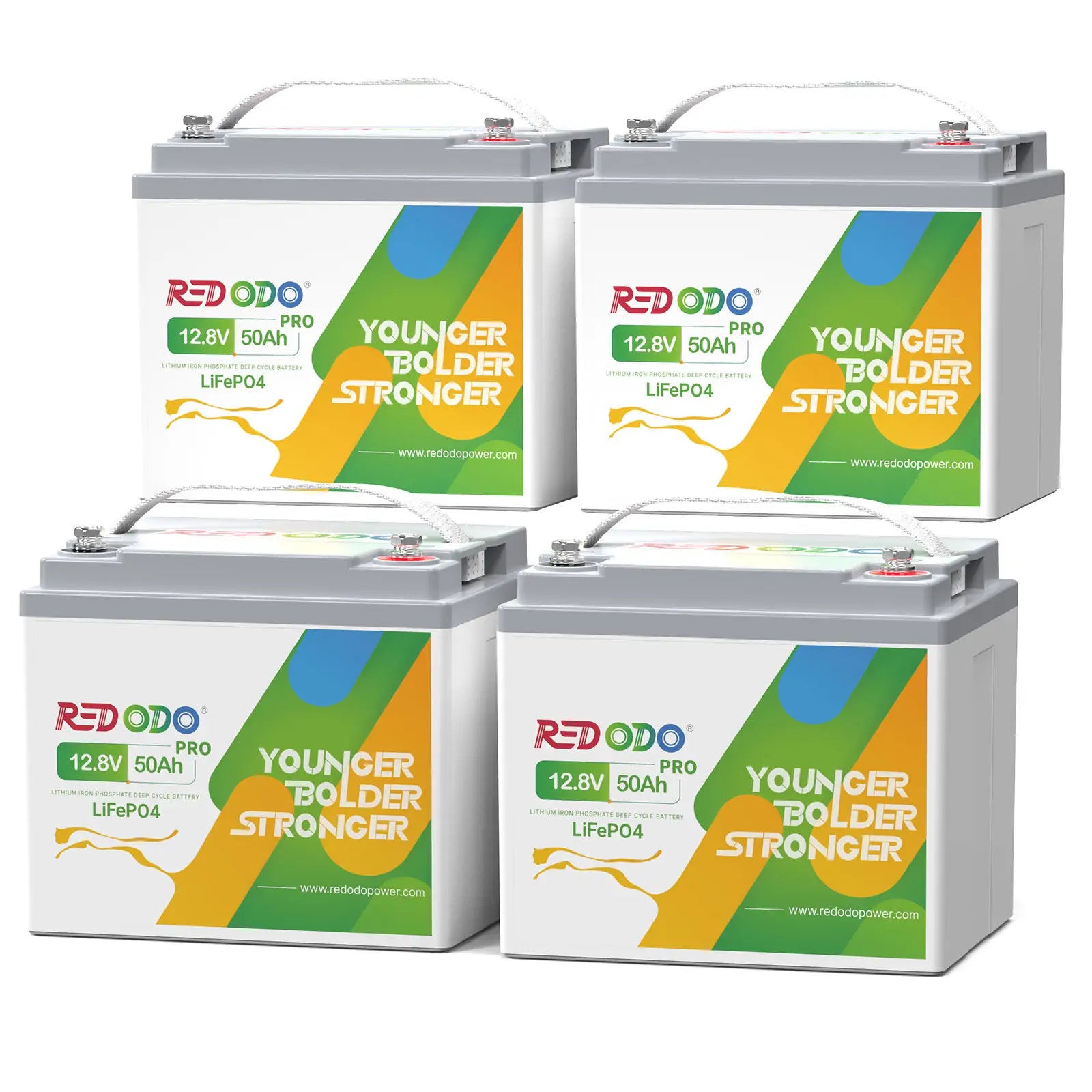 Redodo 12V 50Ah pro Lithium LiFePO4 Battery Redodo CA 4 pack