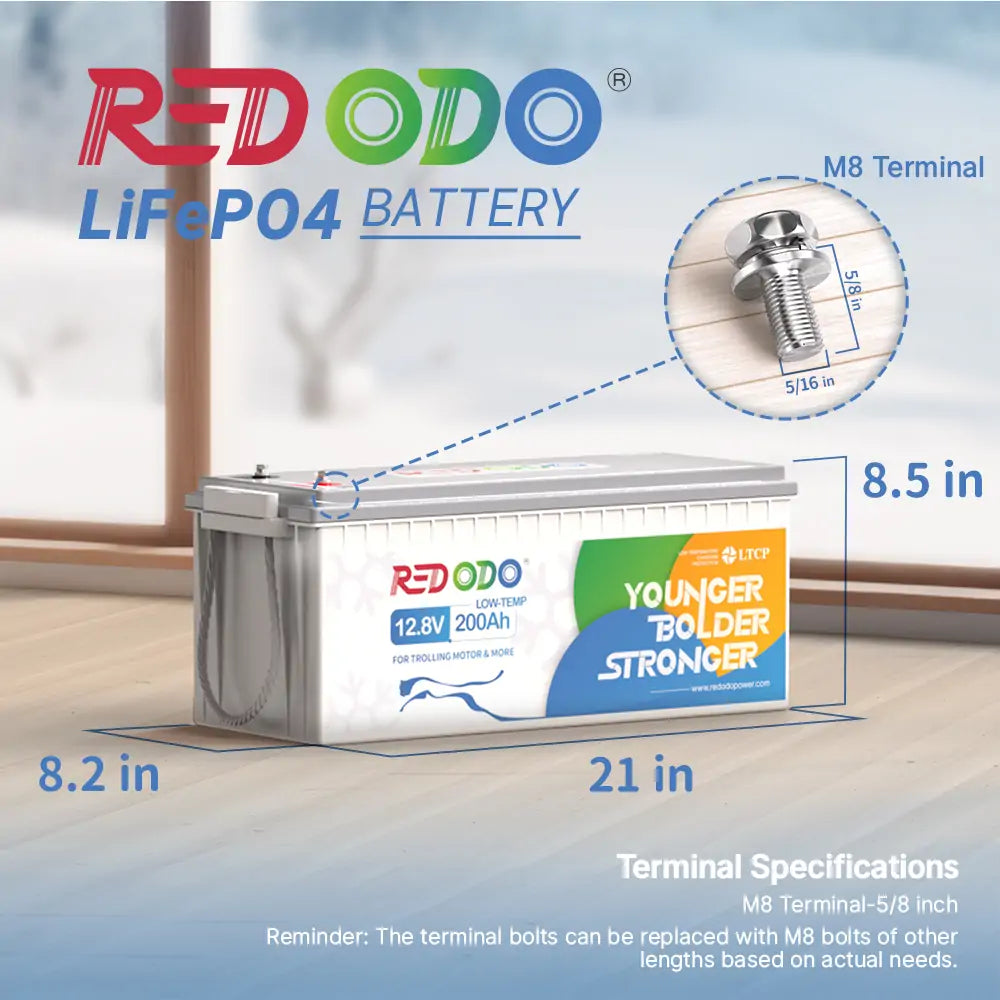 Redodo 12V 200Ah LiFePO4 Battery | 2.56kWh & 1.28kW Redodo CA