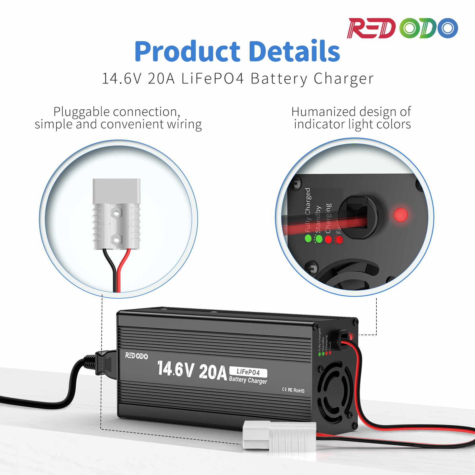 Redodo 20A Lifepo4 battery charger