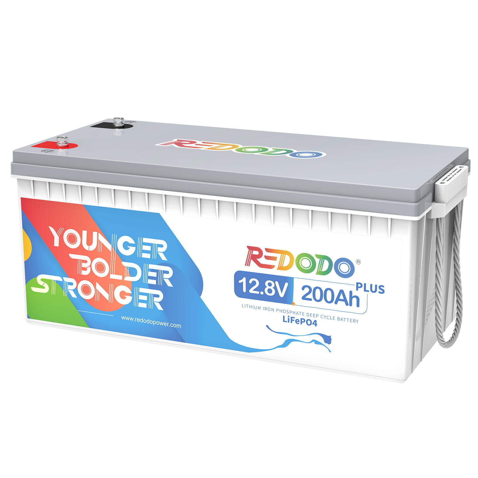 Redodo 12V 200Ah Plus LiFePO4 Battery | 2.56kWh & 2.56kW
