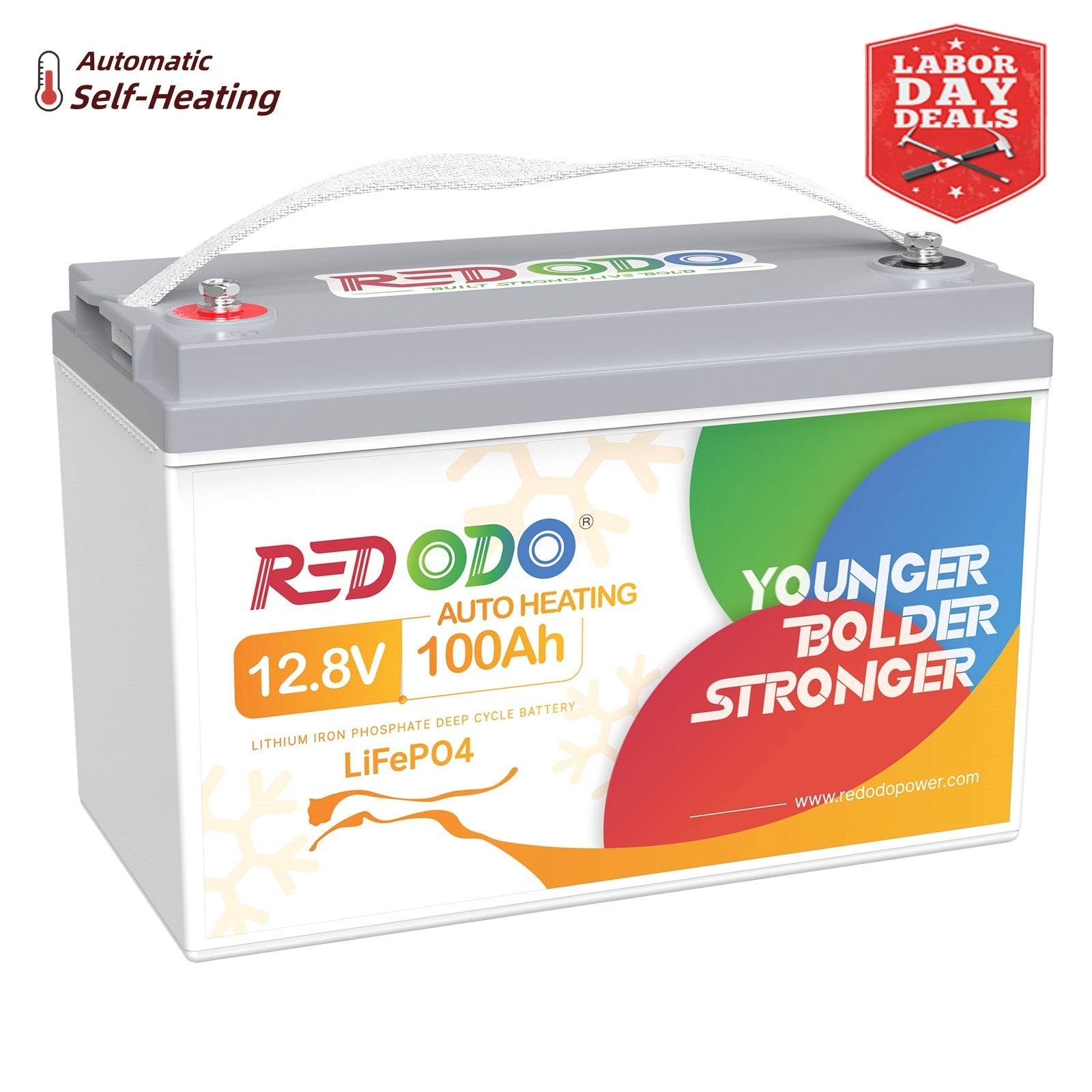 Redodo 12V 100Ah Self-Heating LiFePO4 Lithium Battery | For RV, Boats, Solar Home Systems Redodo CA