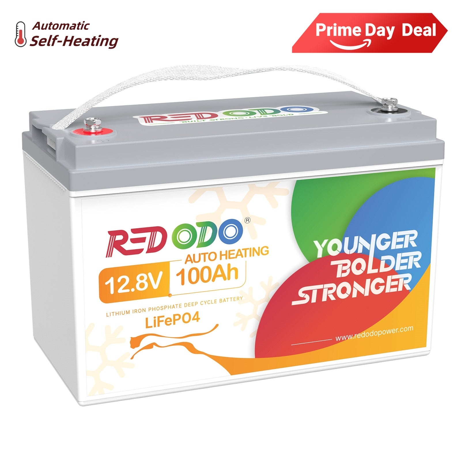 Redodo 12V 100Ah Self-Heating LiFePO4 Lithium Battery | For RV, Boats, Solar Home Systems Redodo CA