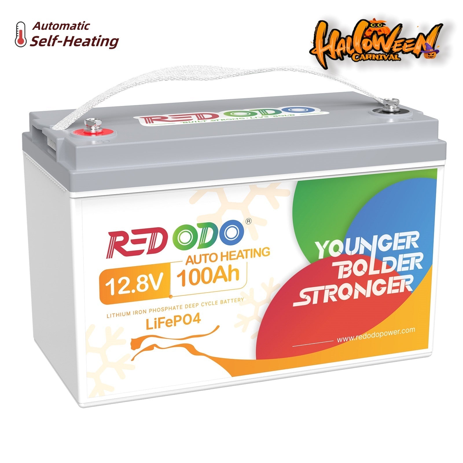 Redodo 12V 100Ah Self-Heating LiFePO4 Lithium Battery | For RV, Boats, Solar Home Systems