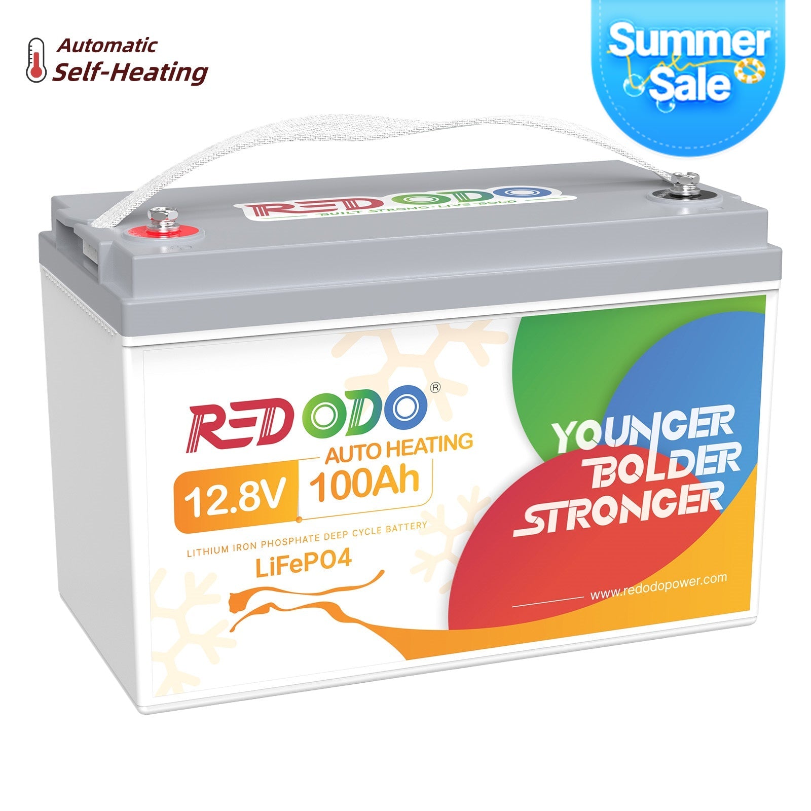 Redodo 12V 100Ah Self-Heating LiFePO4 Lithium Battery | For RV, Boats, Solar Home Systems Redodo CA