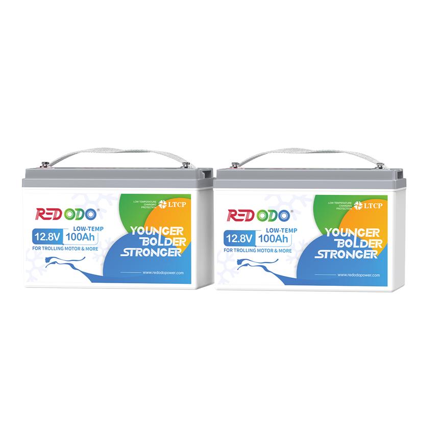 Redodo 12V 100Ah LiFePO4 Trolling Motor Battery With Low Temp Protection pack  2