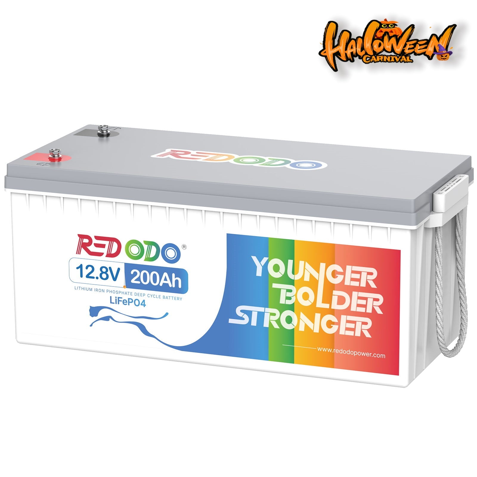 Redodo 12V 200Ah Lithium LiFePO4 Battery | 1280W Load Power | For RV, Solar, Off-Grid