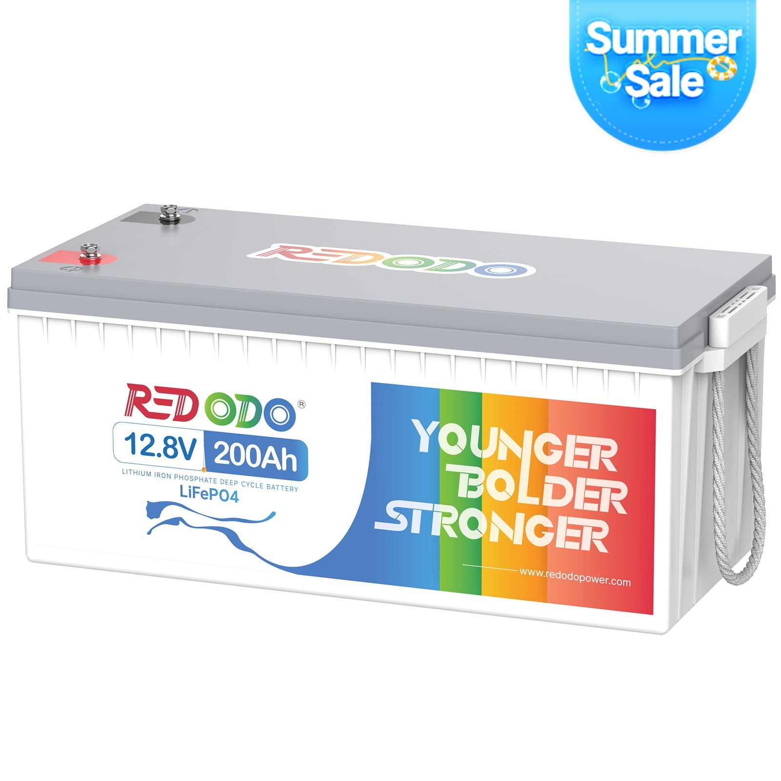 Redodo 12V 200Ah Lithium LiFePO4 Battery | 1280W Load Power | For RV, Solar, Off-Grid Redodo CA