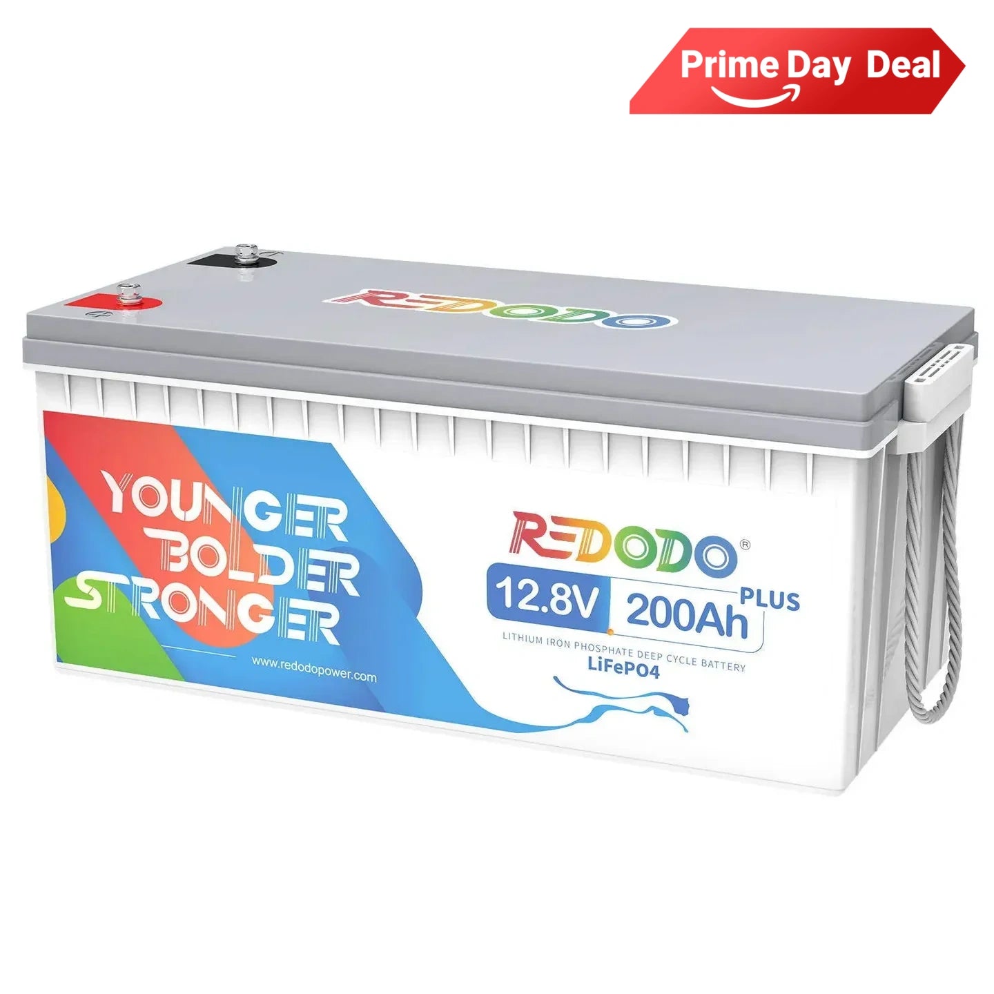 Redodo 12V 200Ah Plus Deep Cycle LiFePO4 Lithium Battery 2560W Load Power | For Solar Home, RV, Marine Redodo CA