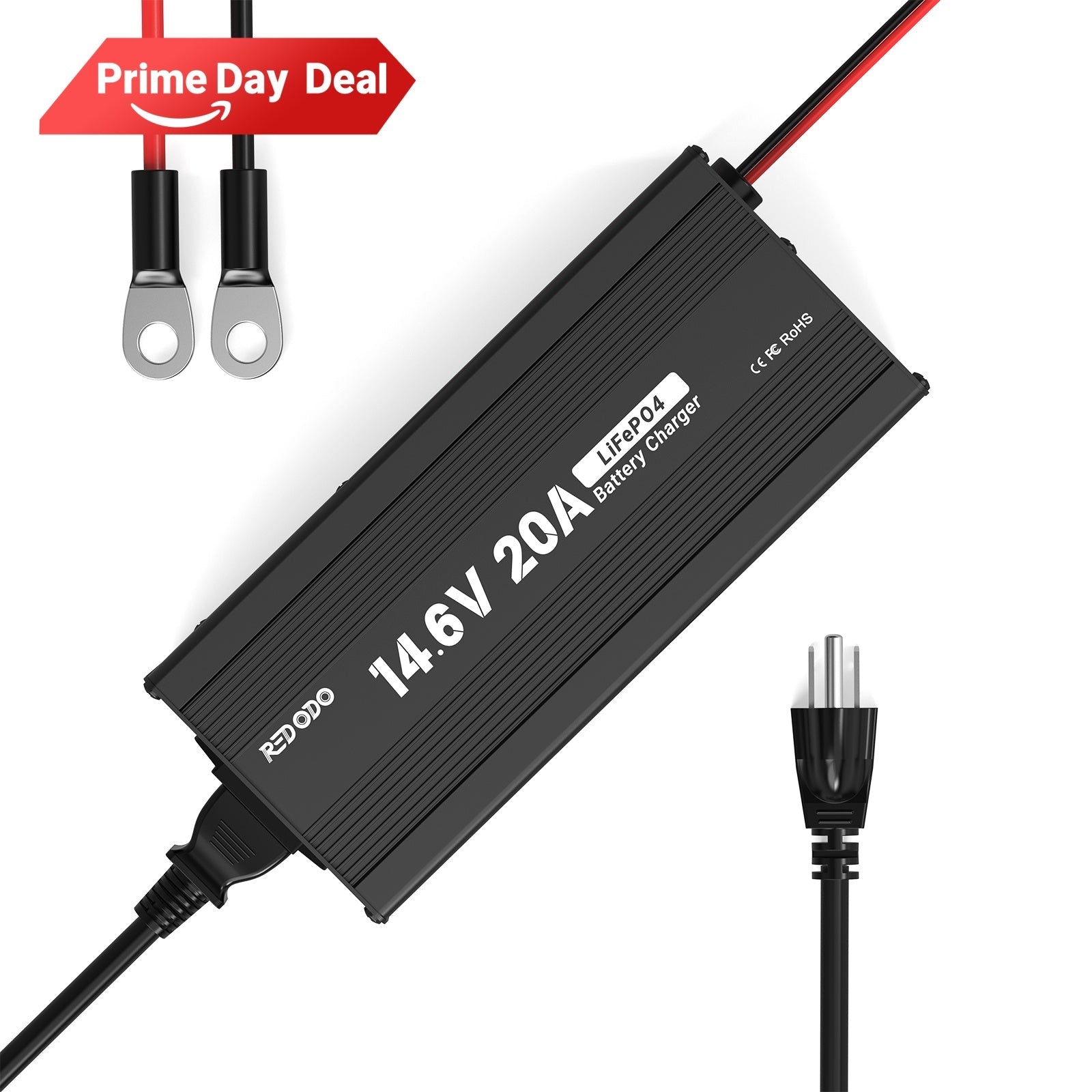 Redodo 14.6V 20A LiFePO4 Battery Charger