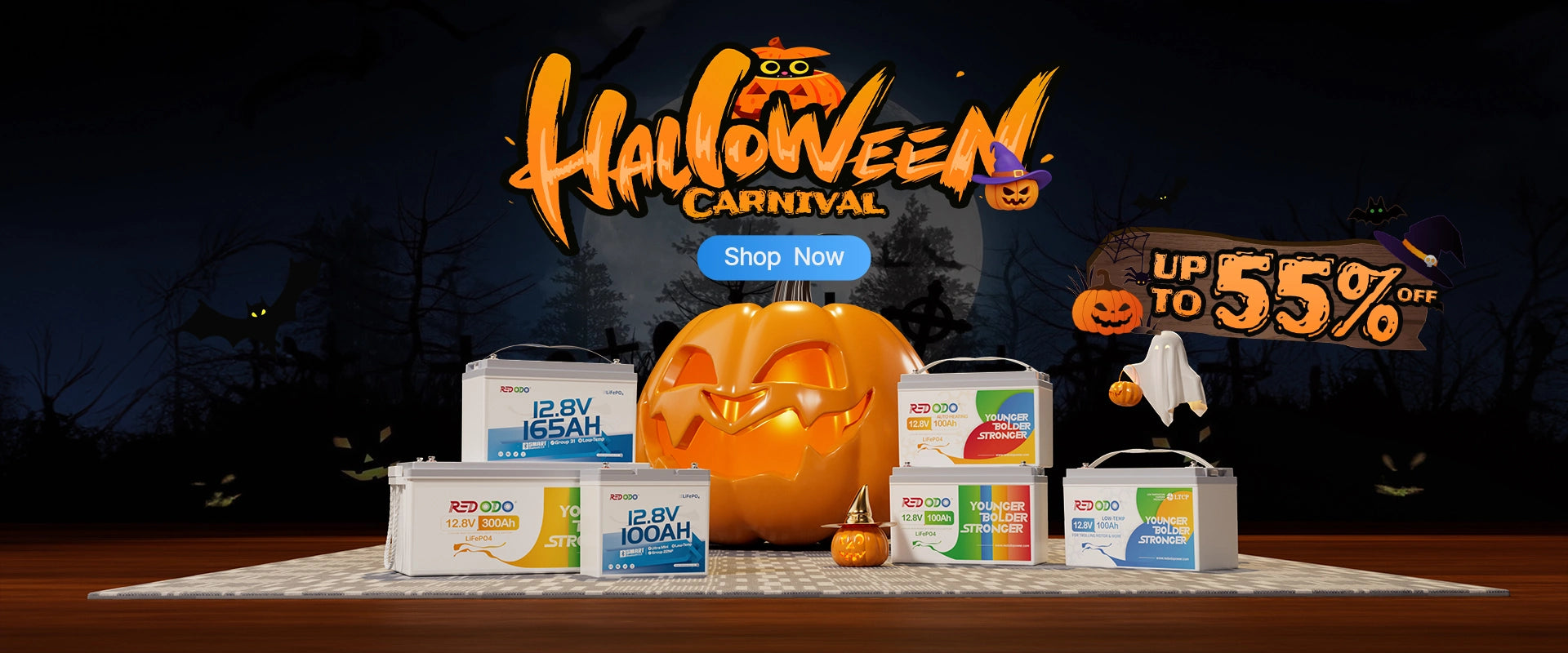 Redodo CA Halloween Deals Up to 55% Off-pc