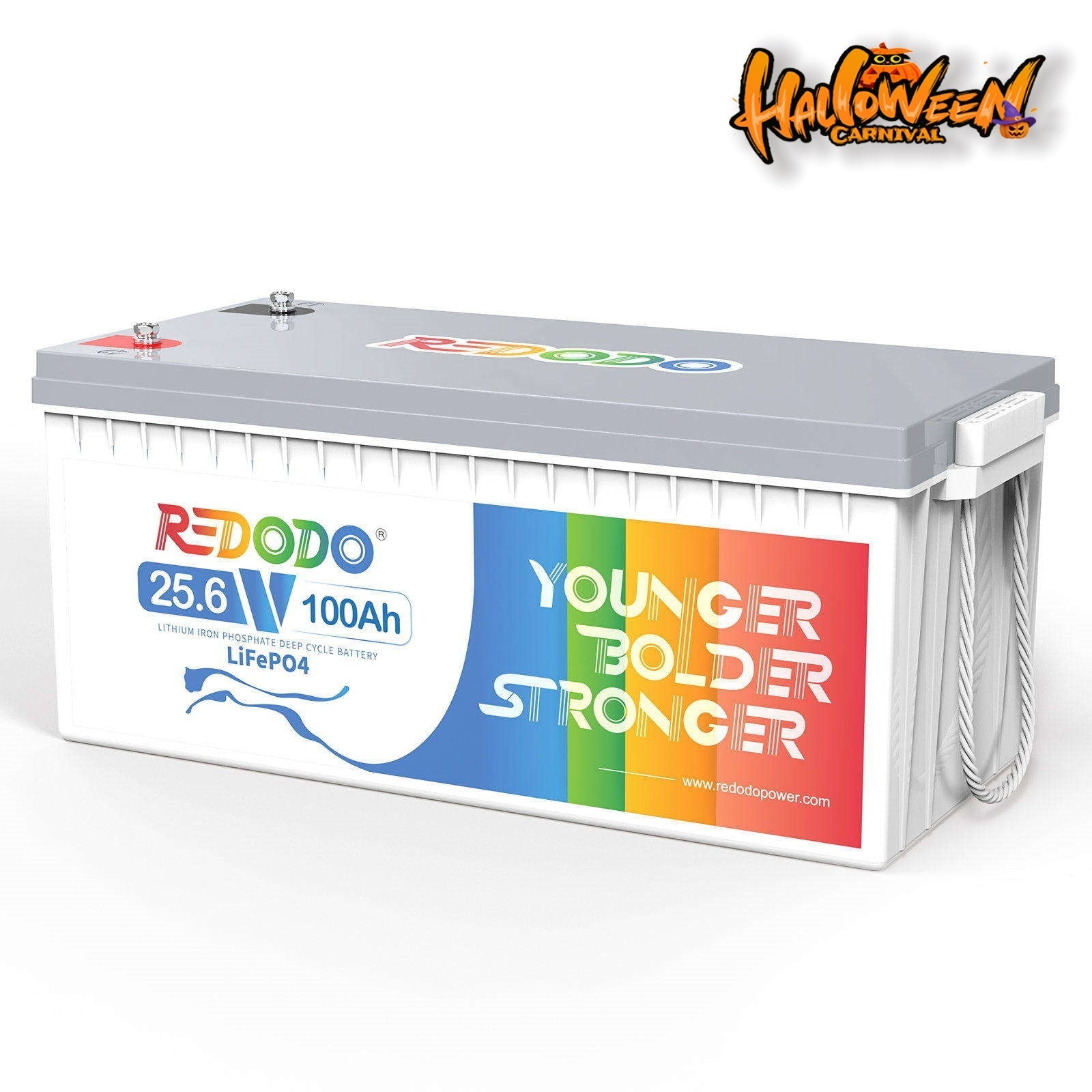 Redodo 24V 100Ah Lithium Battery | For RVs, Trolling Motors, Marine and Off-Grid Applications