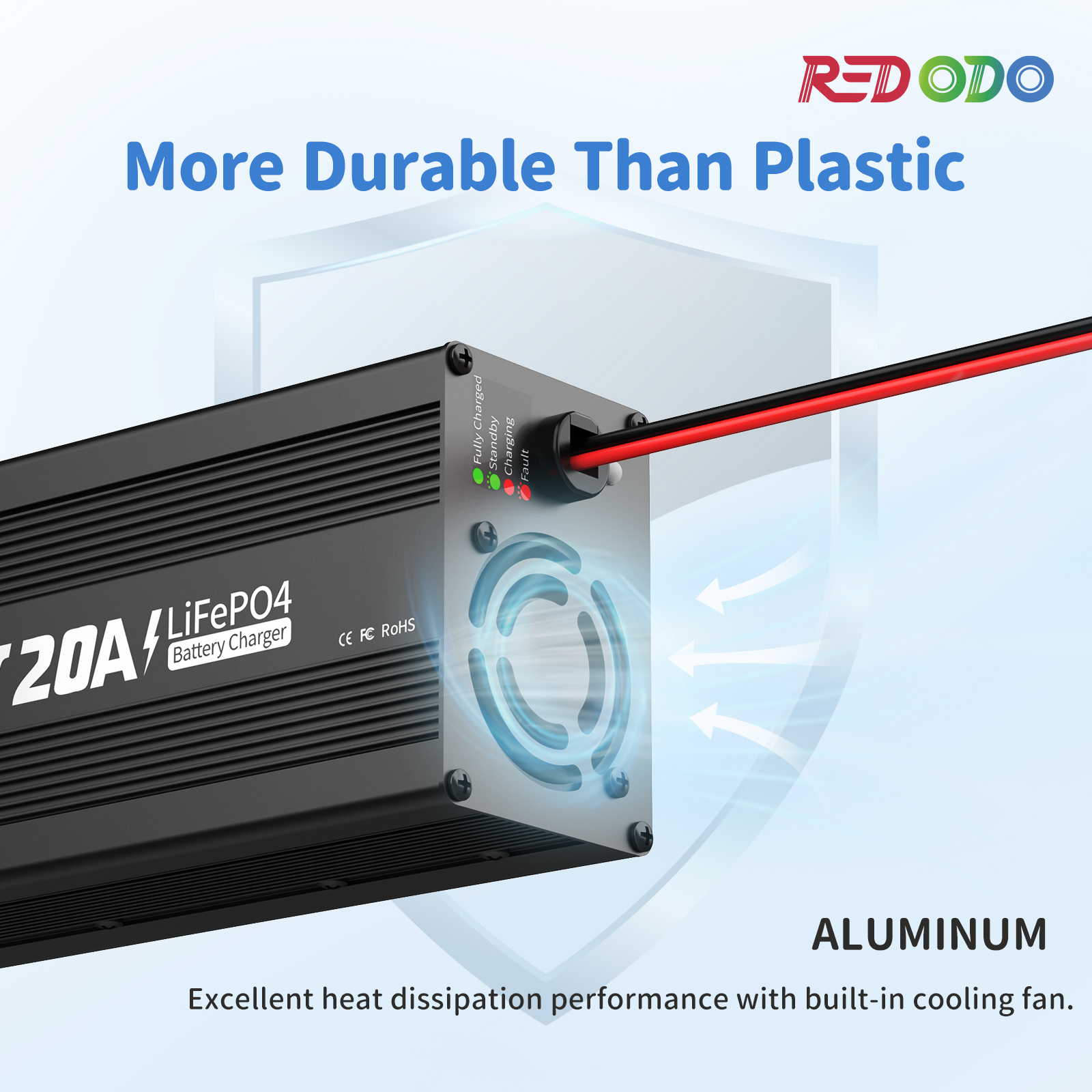 Redodo 14.6V 20A Lifepo4 battery charger - Redodo CA