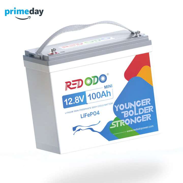 Redodo 12V 100Ah Mini Lithium Battery | Smallest Battery | Perfect for RV, Vans, Trolling motors Redodo CA